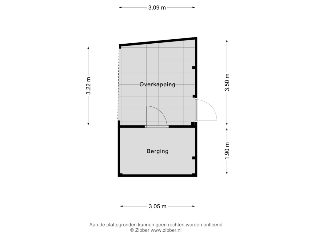 Bekijk plattegrond van Berging van Hoefsetuin 15