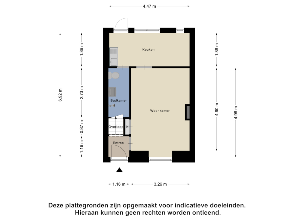 Bekijk plattegrond van Begane Grond van Gasstraat 3