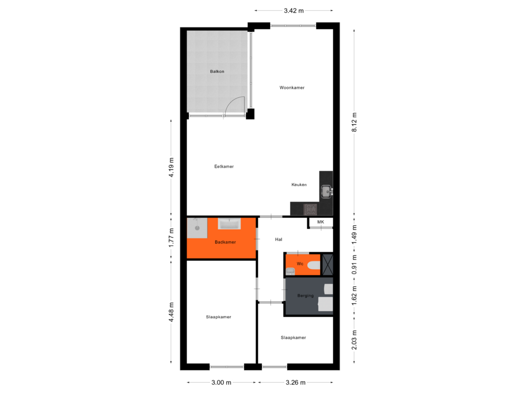 Bekijk plattegrond van Begane grond van Graaf Wernerstraat 62