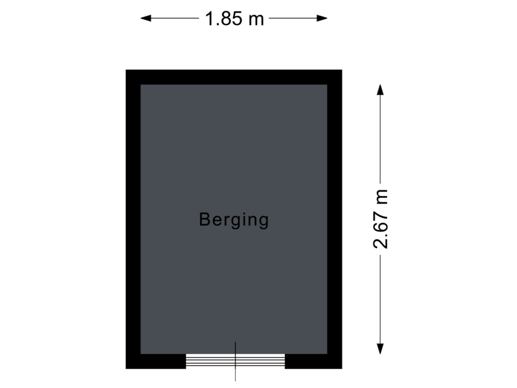 Bekijk plattegrond van Berging van Graaf Wernerstraat 62