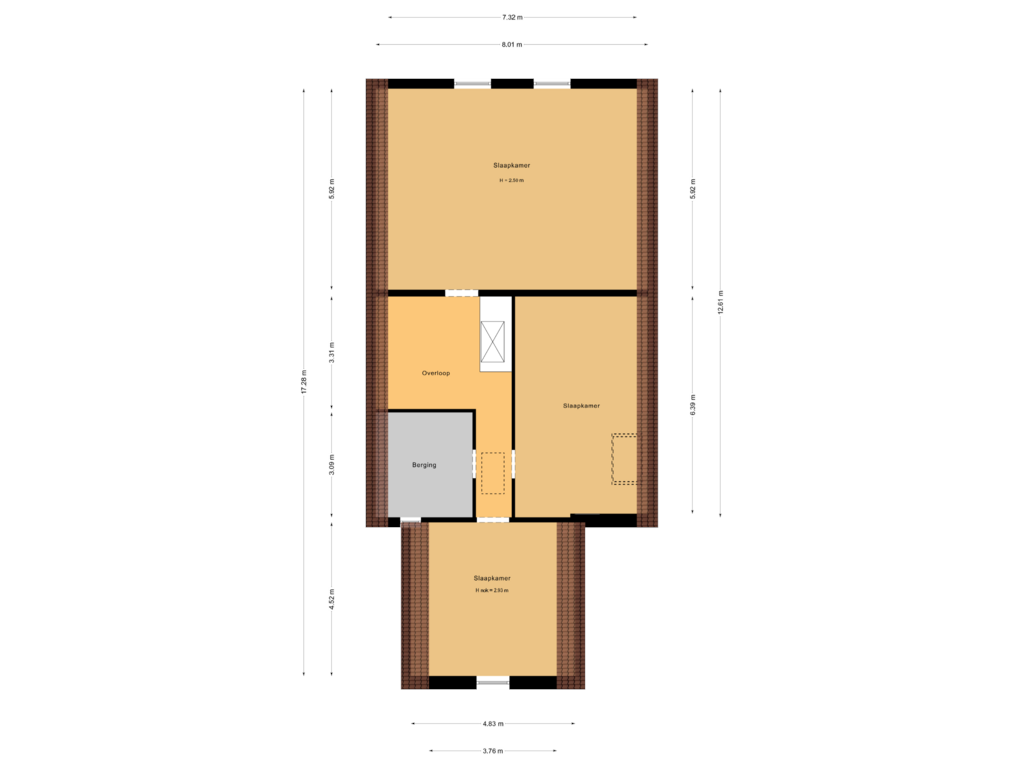 Bekijk plattegrond van 1e verdieping van Abbewerveweg 5