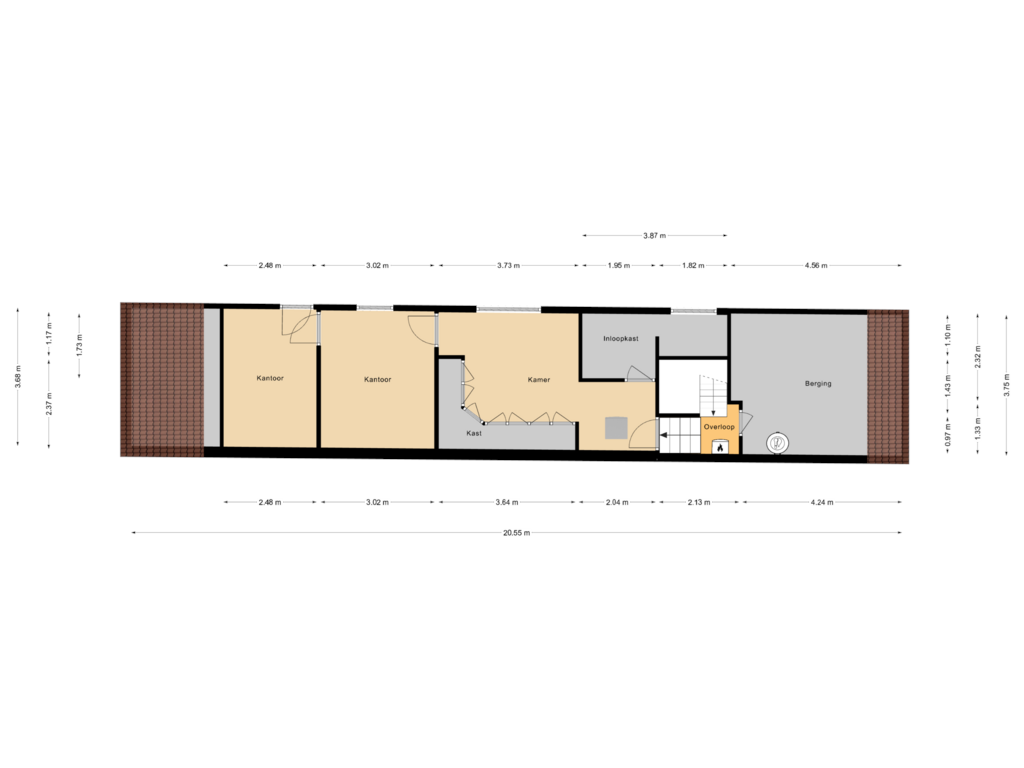 Bekijk plattegrond van Bijgebouw verdieping van Abbewerveweg 5