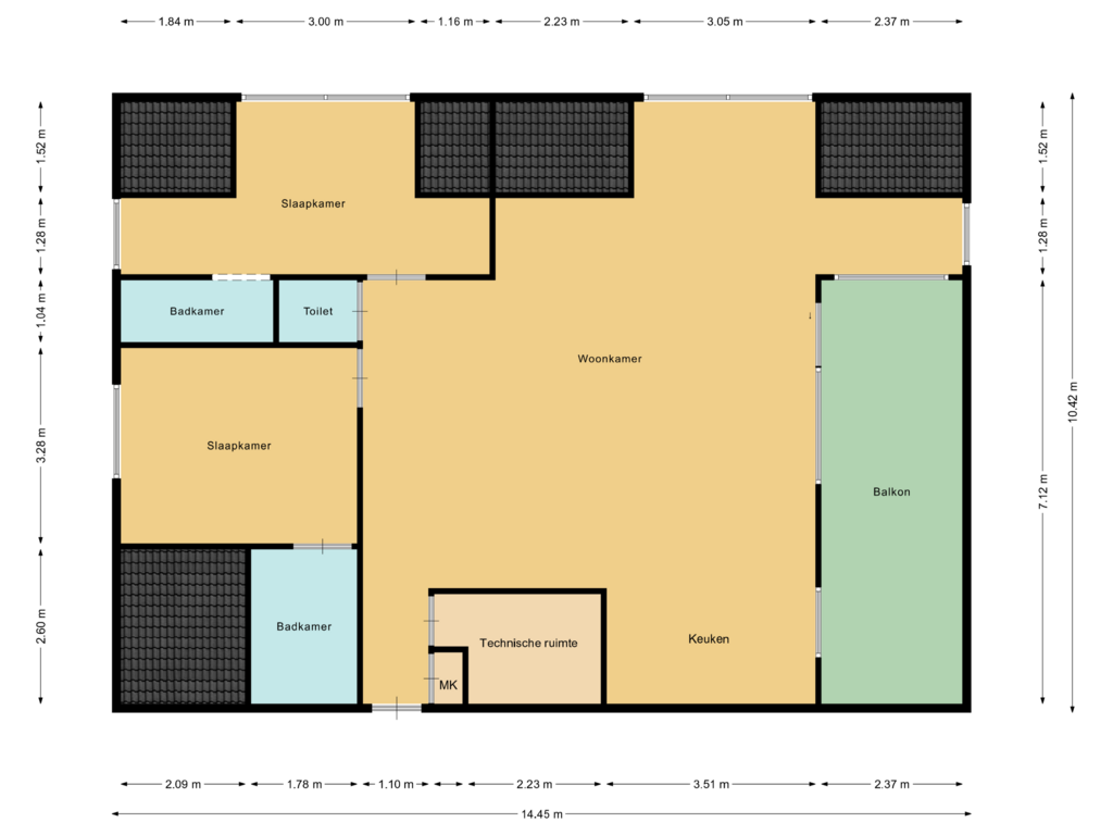 Bekijk plattegrond van First floor van Uithaven 3