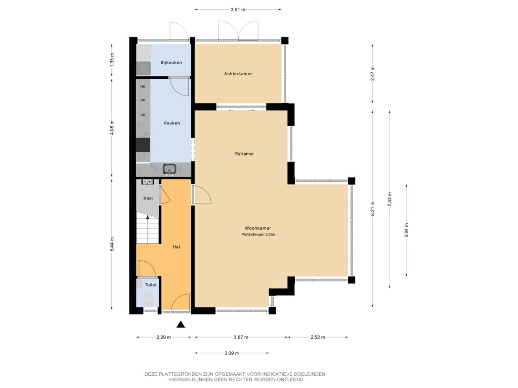 Bekijk plattegrond van Begane grond van Stationsweg 56