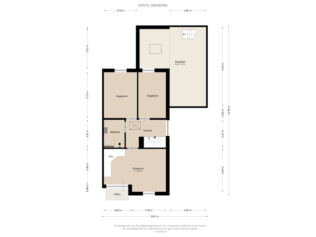 Bekijk plattegrond van Eerste verdieping van Smachtkamp 1-D