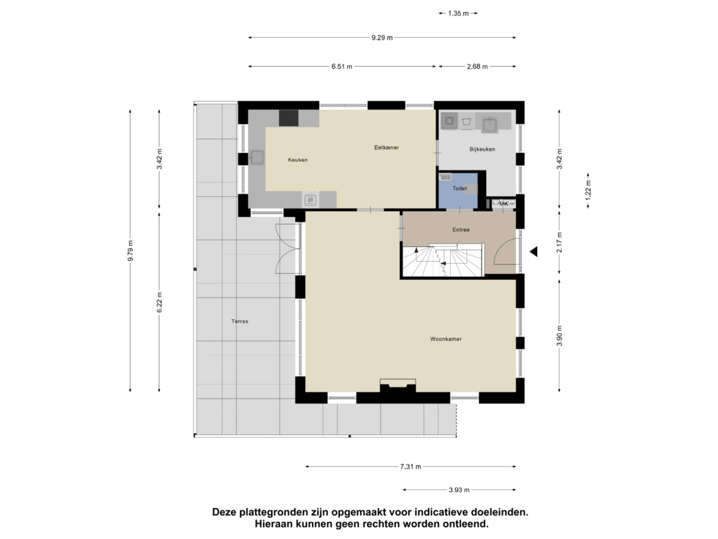 Bekijk plattegrond van Begane Grond van Buitenwaarden 22