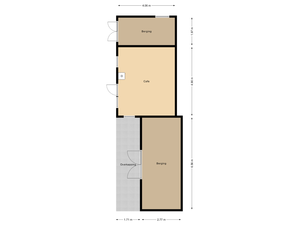 Bekijk plattegrond van Berging van Tottenhamstraat 44