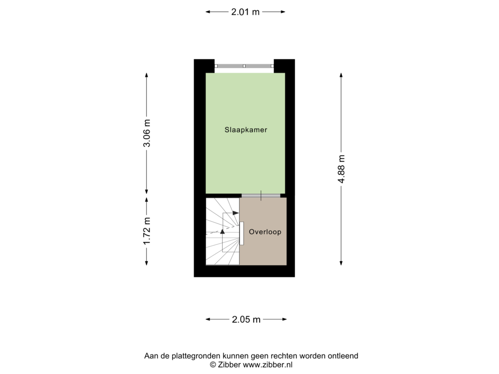 View floorplan of Eerste Verdieping of Hoendiep 81