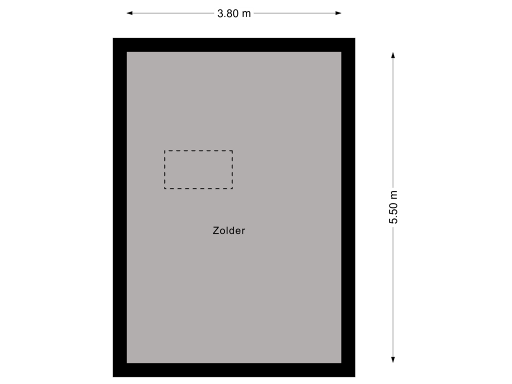 View floorplan of Vliering of Byzantiumstraat 41