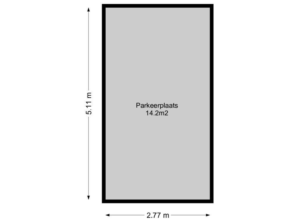 View floorplan of Parkeerplaats of Bottelarijstraat 25