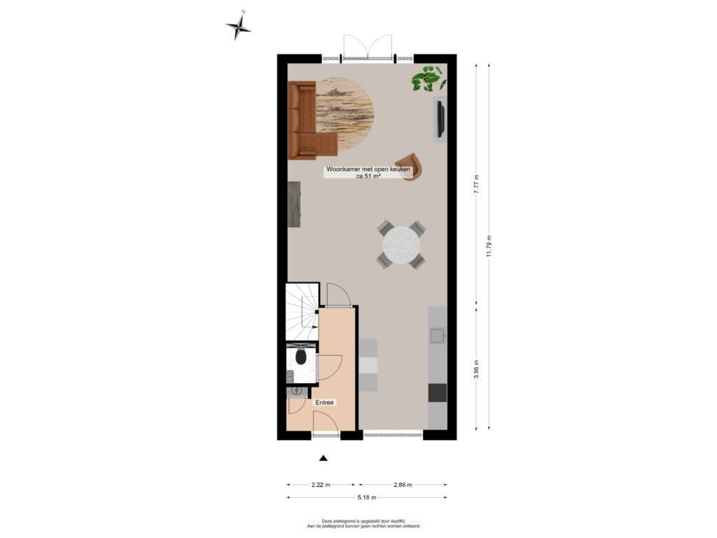 Bekijk plattegrond van Begane grond van Honderdspint 13