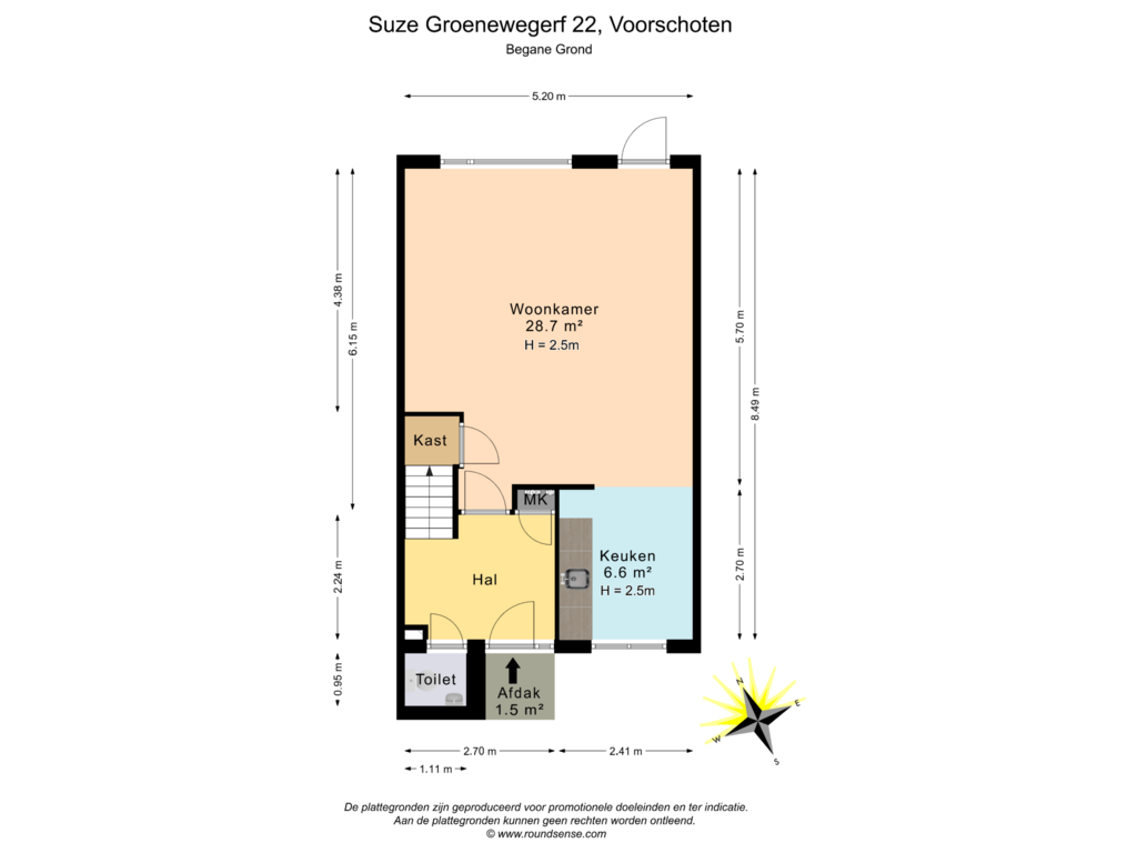 Bekijk plattegrond van Begane Grond van Suze Groenewegerf 22