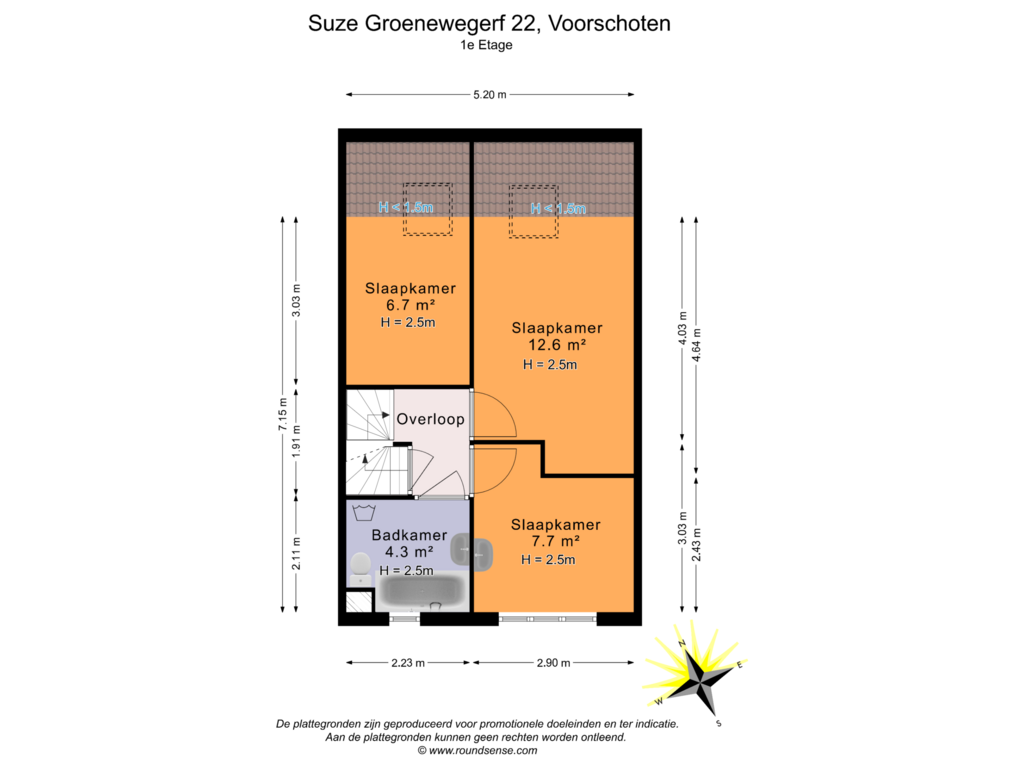 Bekijk plattegrond van 1e Etage van Suze Groenewegerf 22