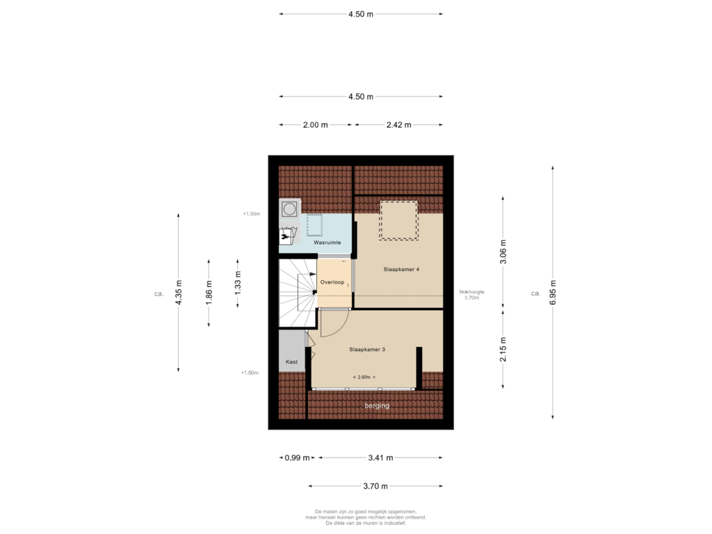 Bekijk plattegrond van 2e Verdieping van Breedewaij 9