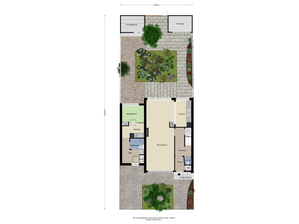 Bekijk plattegrond van Begane Grond Tuin van Prof. Paul Scholtenlaan 26