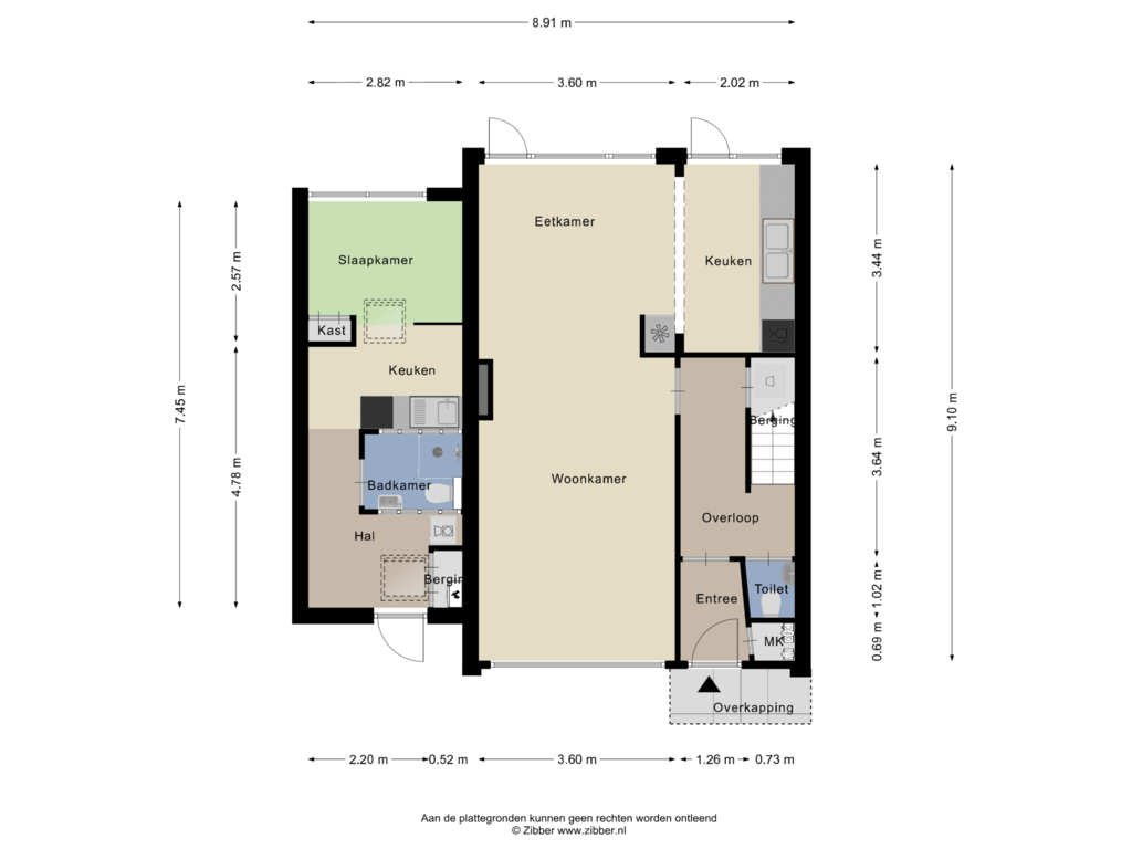 Bekijk plattegrond van Begane Grond van Prof. Paul Scholtenlaan 26