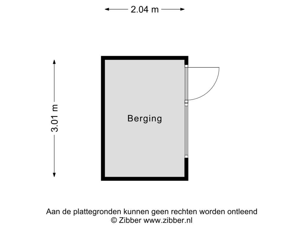 Bekijk plattegrond van Berging van Prof. Paul Scholtenlaan 26