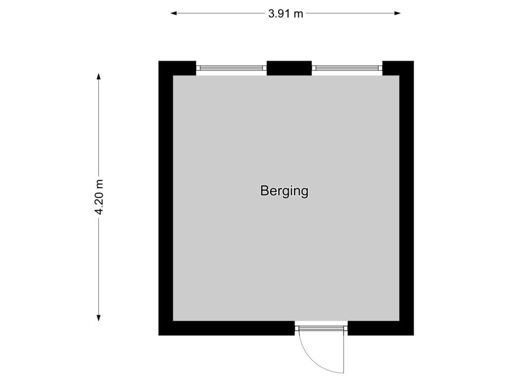 Bekijk plattegrond van Berging van Verlengde Slotlaan 32-36