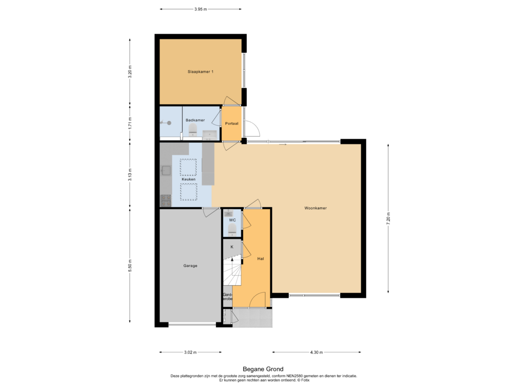 Bekijk plattegrond van Begane Grond van Langhoven 41