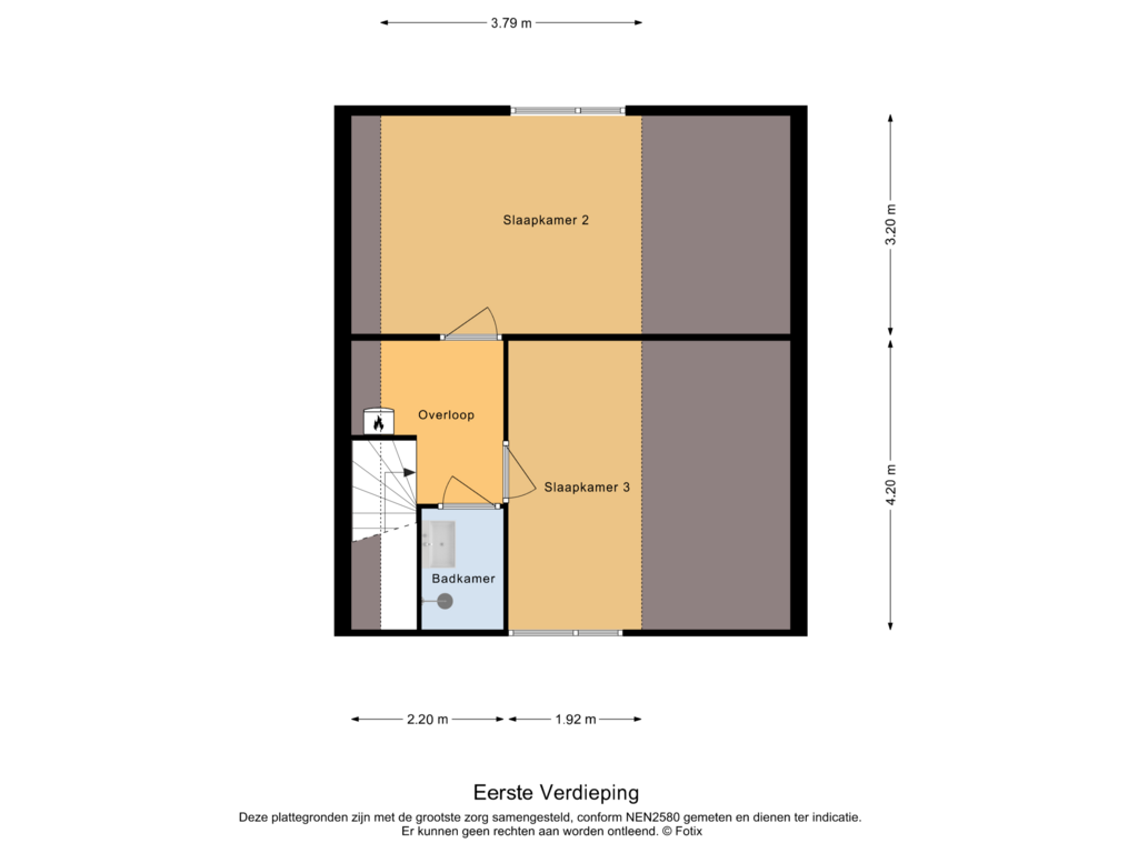 Bekijk plattegrond van Eerste Verdieping van Langhoven 41