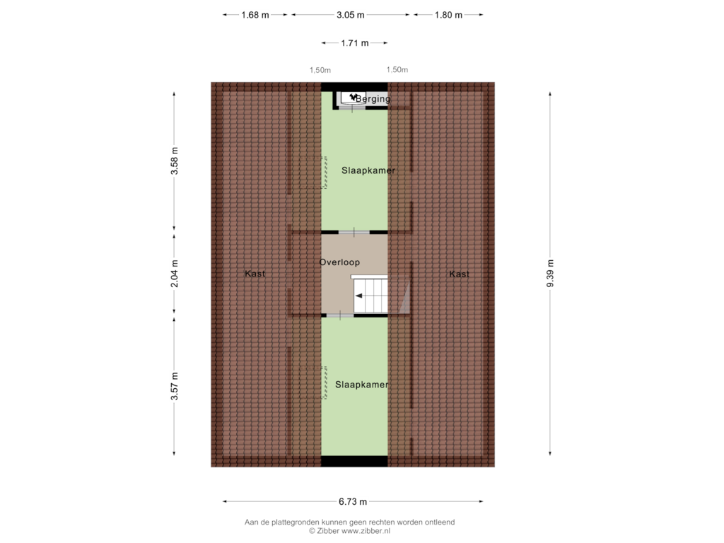 Bekijk plattegrond van Tweede verdieping van Kolonieweg 30