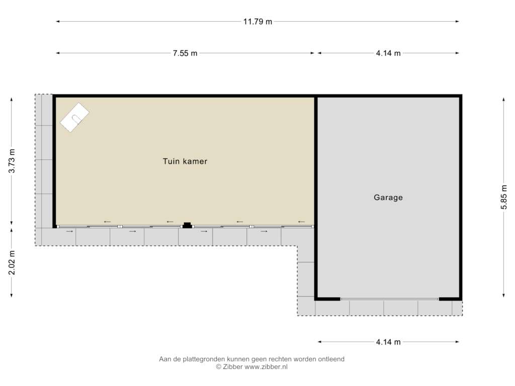 Bekijk plattegrond van Garage van Kolonieweg 30