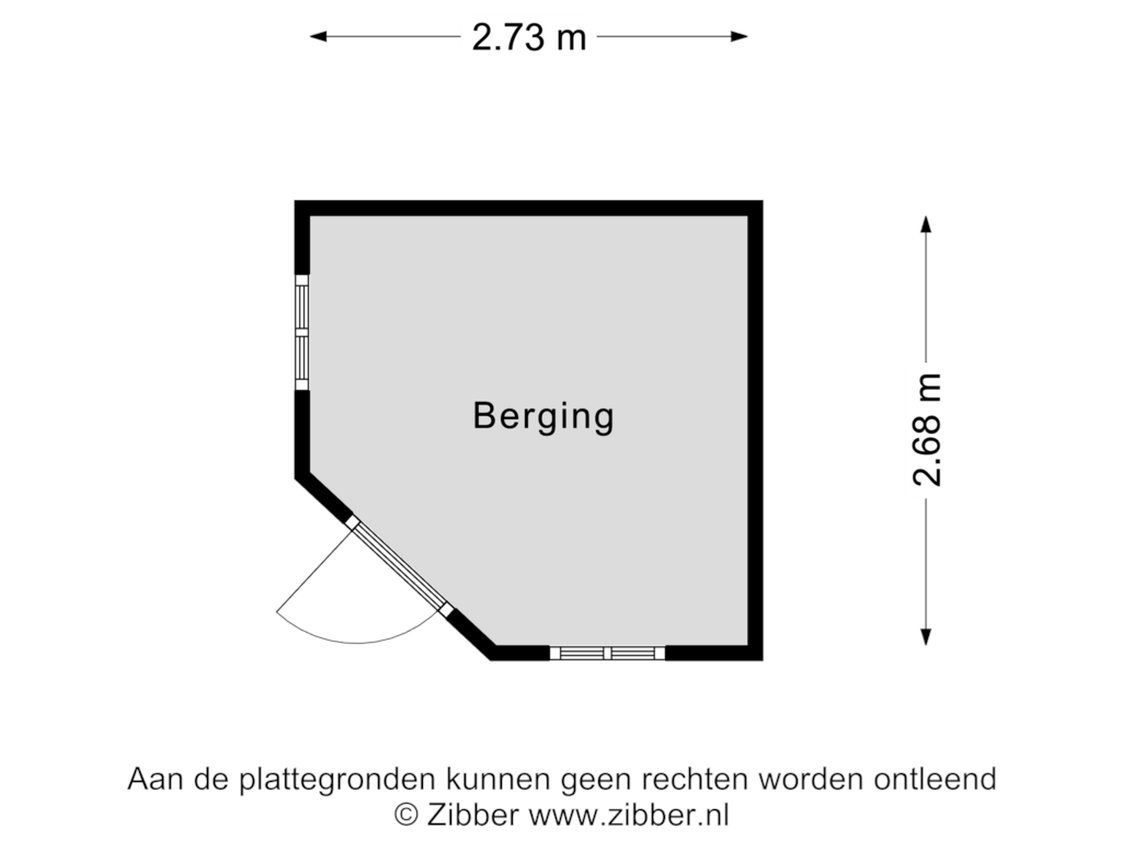 Bekijk plattegrond van Berging van Kolonieweg 30