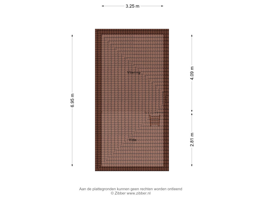 View floorplan of Vliering of Grotenhoeklaan 5