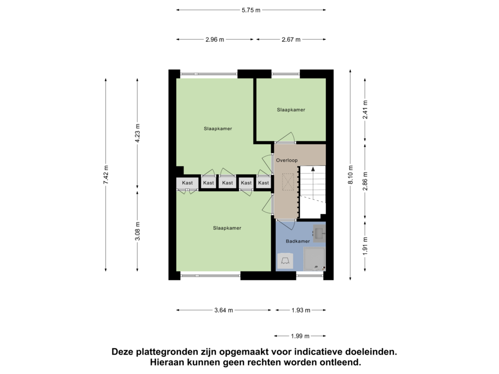 Bekijk plattegrond van Eerste Verdieping van Brahmslaan 40