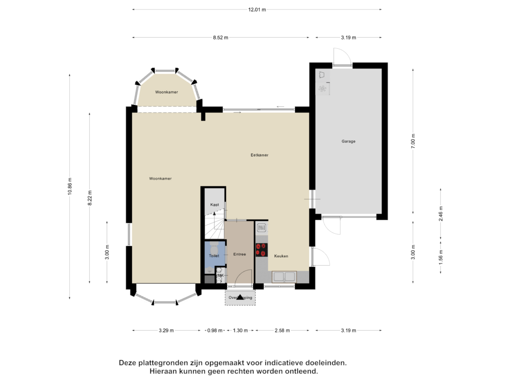 Bekijk plattegrond van Begane Grond van Oude Vlissingseweg 40-J