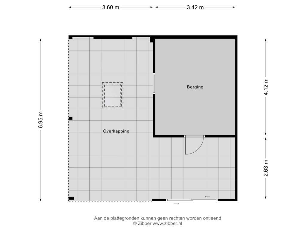 Bekijk plattegrond van Berging van Horsterweg 51