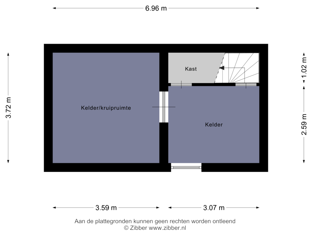 Bekijk plattegrond van Kelder van Horsterweg 51