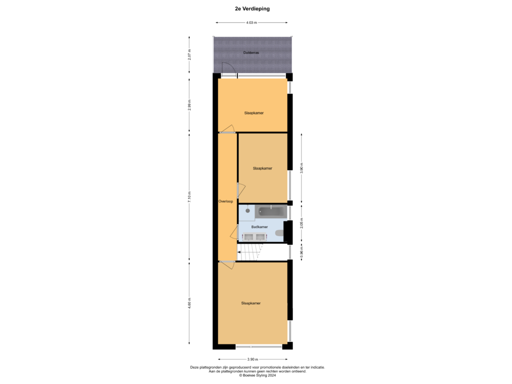 Bekijk plattegrond van 2e Verdieping van De Swarrelsstraat 2