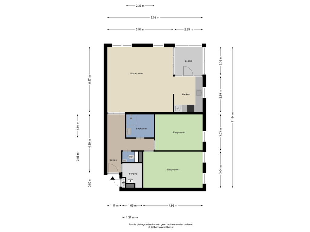 View floorplan of Appartement of Burgemeester Kuperusplein 147