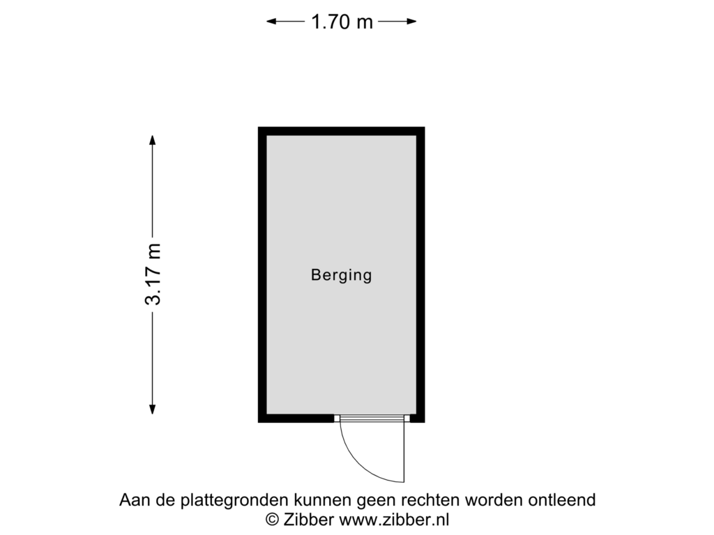 View floorplan of Berging of Burgemeester Kuperusplein 147