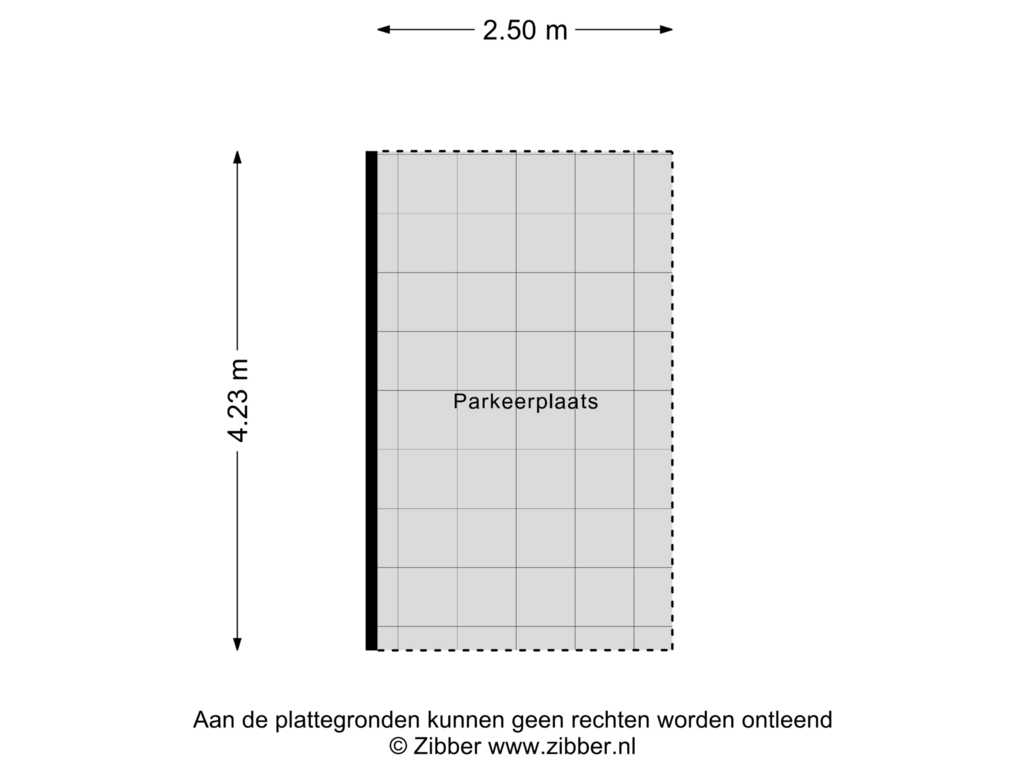 View floorplan of Parkeerplaats of Burgemeester Kuperusplein 147