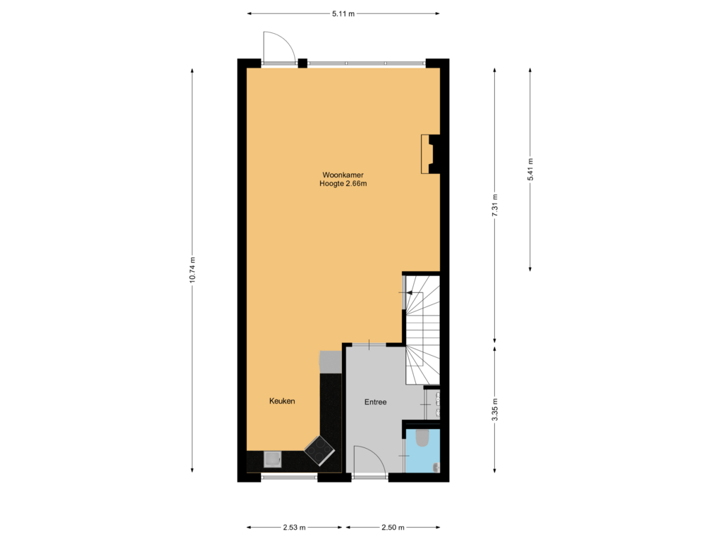 Bekijk plattegrond van Begane grond van Aaltsengoed 104