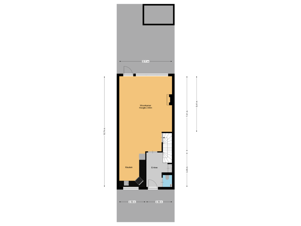 Bekijk plattegrond van Begane grond perceel van Aaltsengoed 104