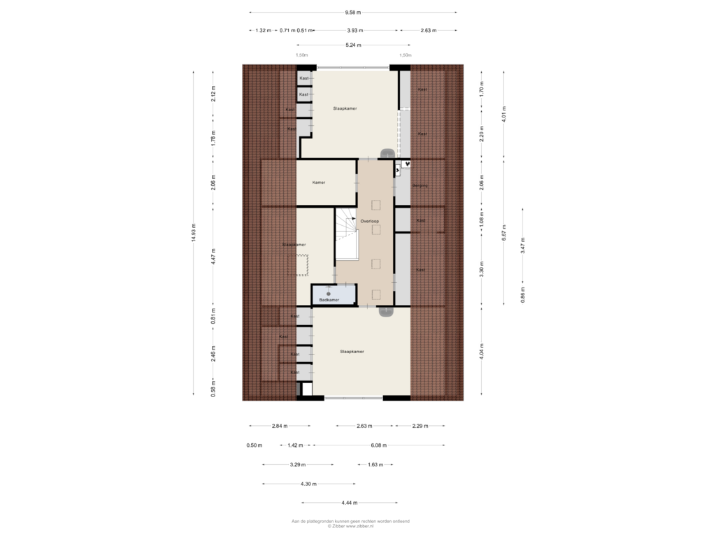 Bekijk plattegrond van Eerste Verdieping van Potgieterlaan 5-B