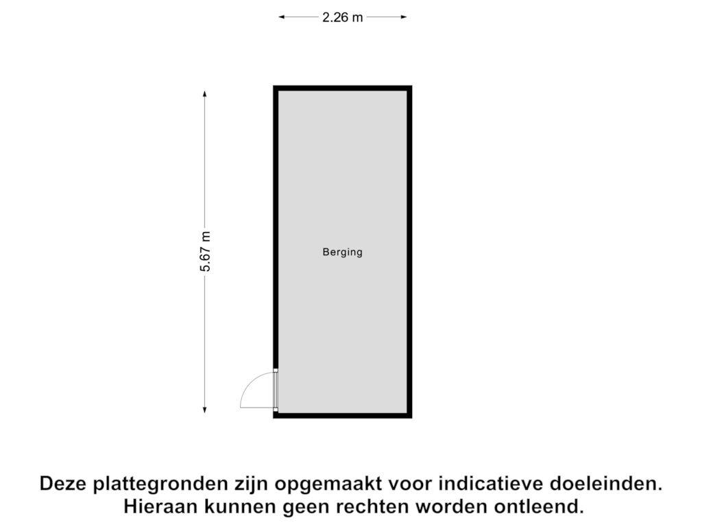 Bekijk plattegrond van Berging van Zuidhoek 88-B