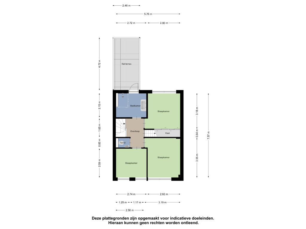 Bekijk plattegrond van Eerste Verdieping van Ferdinand Bolstraat 43