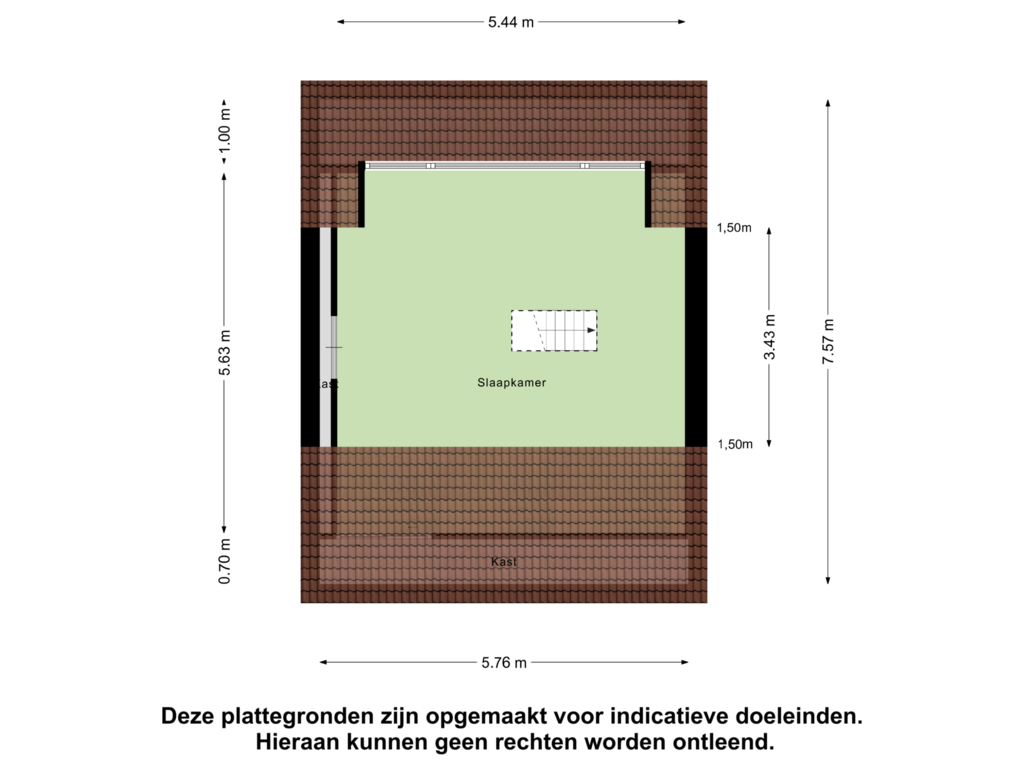 Bekijk plattegrond van Tweede Verdieping van Ferdinand Bolstraat 43