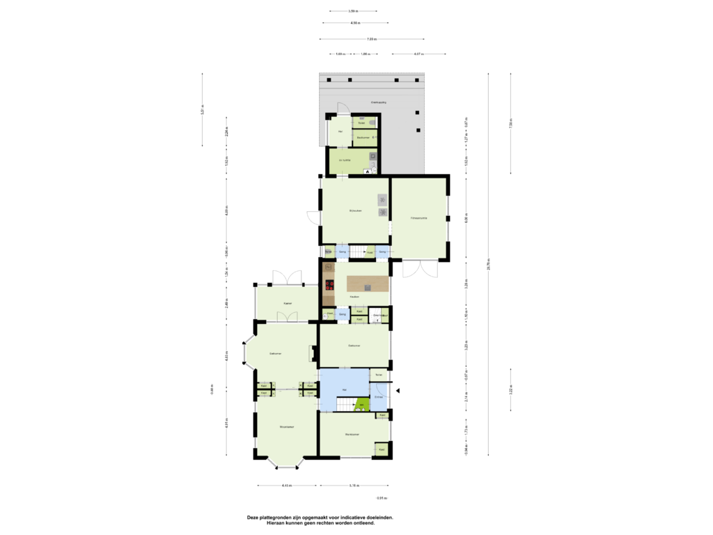 View floorplan of Begane Grond of Torenstraat 16