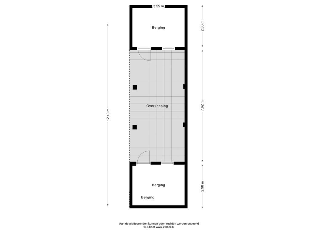 View floorplan of Overkapping of Ussenstraat 18