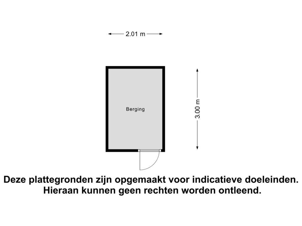 Bekijk plattegrond van Berging van Leliestraat 18