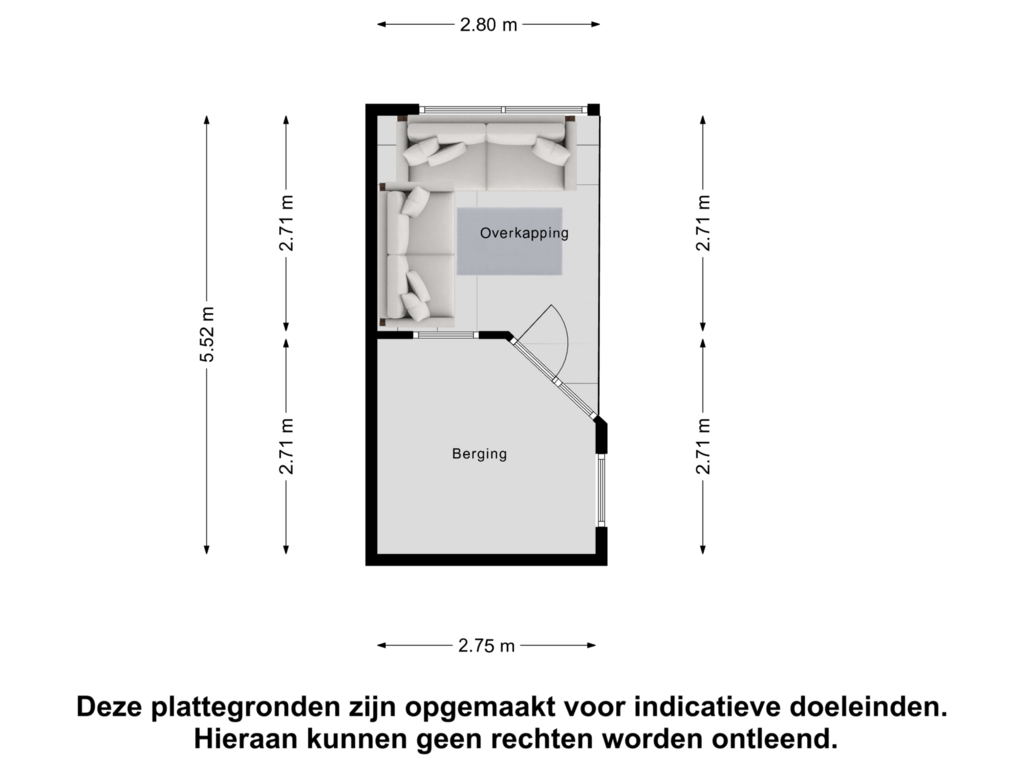 Bekijk plattegrond van Berging van Leliestraat 18