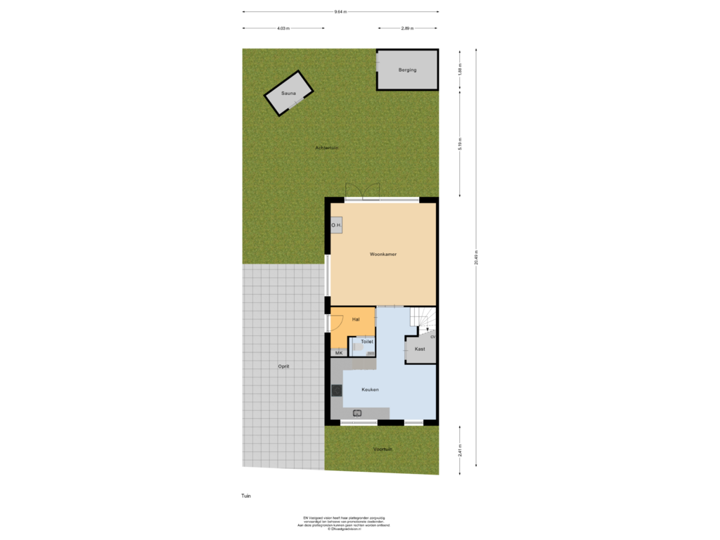 Bekijk plattegrond van Tuin van Gooischedreef 2-A