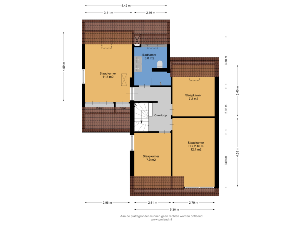 Bekijk plattegrond van 1e Verdieping van Wytsma 2