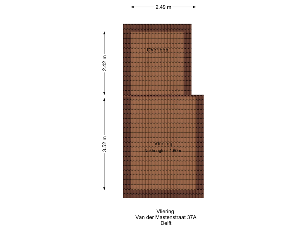 Bekijk plattegrond van Vliering van Van der Mastenstraat 37