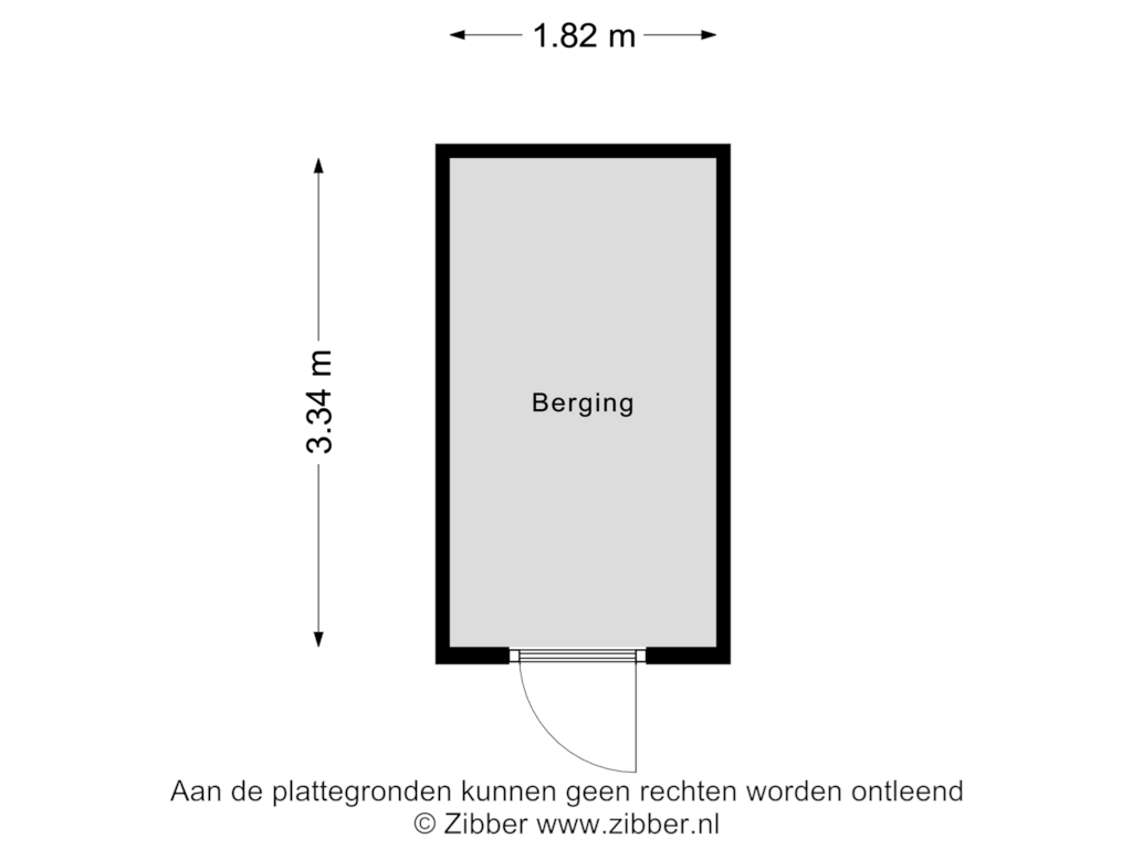 Bekijk plattegrond van Berging van Groote Veen 2-L